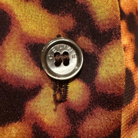 CELINE beautiful silk blouse size 42 - Picture 8 of 11